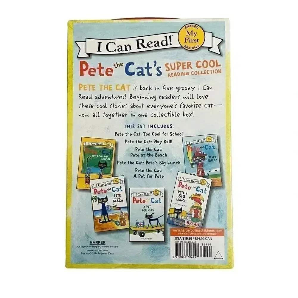 Pete the Cat I Can Read Big Reading Adventures Kids Beginner Readers